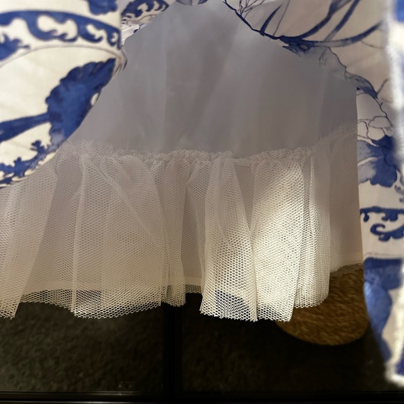 H&M Mini Bandeau Pleated Floral Dress Size 6 - Picture 2 of 5